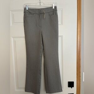 New women’s Anthropologie Maeve plaid flat front welt pocket trouser pant.Size 2
